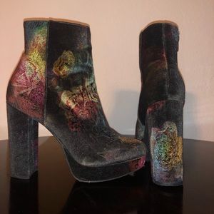 Madden Girl Velvet Booties